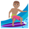 Person Surfing - Medium emoji on Emojione